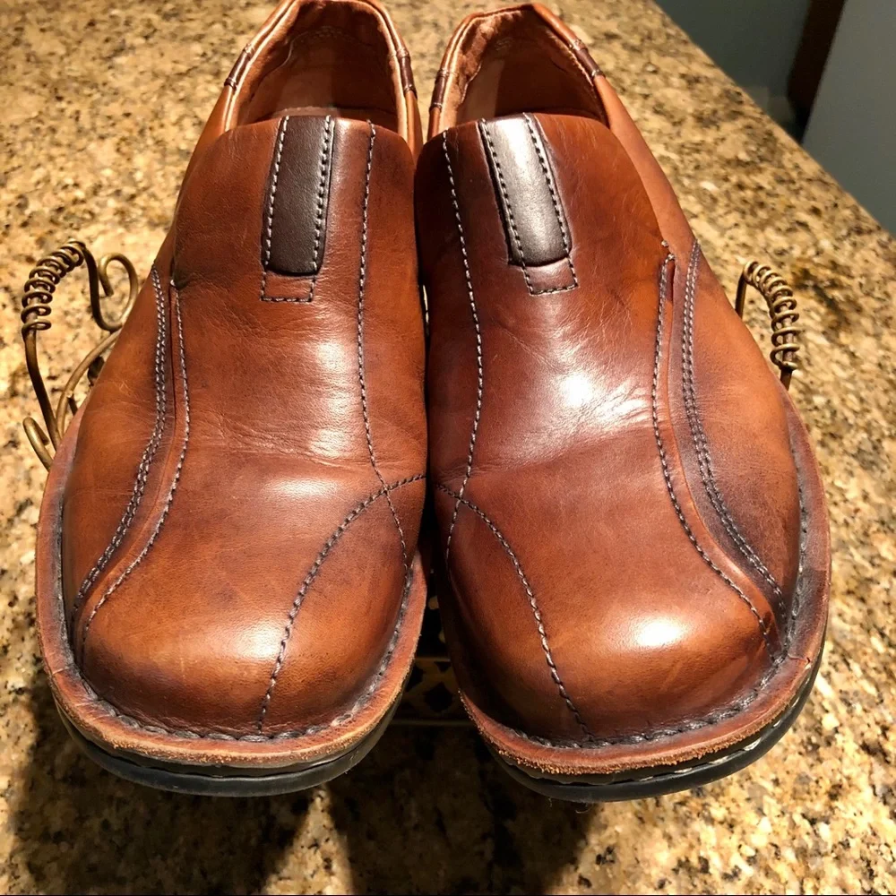 CLARKS Comfort Leather Men’s Dress Loafers SZ-8W